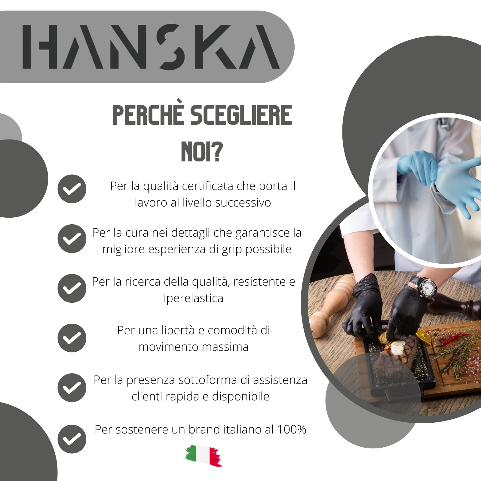 HANSKA Jednorazowe rękawiczki nitrylowe fioletowe - jednorazowe i jednorazowe - Oburęczne - Niesterylne - Podstawa gumowa - nadaje się do zastosowań medycznych, Manipulacja żywnością (1000, M)
