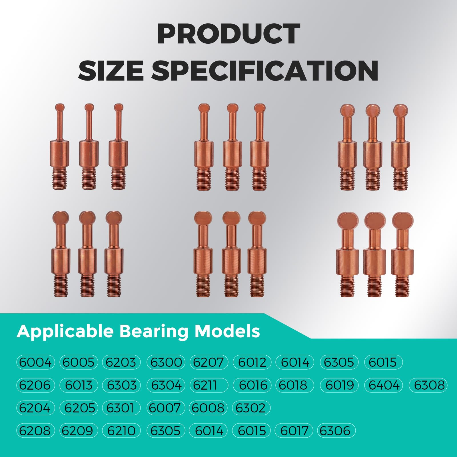 Bonvoisin Bearing Puller Set, 33 in 1 Blind Hole Bearing Separator Kit with Curved Hook and 6 Sizes of Collets, 3 jaw Puller Multifunctional Bearing Removal Tool