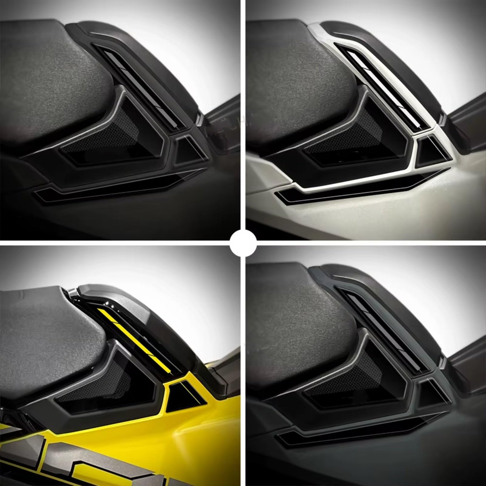Compatibile Con X-ADV Per 750 2025 Carbon Look 3D Gel Protezione Inferiore Della Sella Del Motociclo Adesivo Impermeabile Durevole Antiscivolo Serbatoio(C)