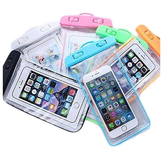 Generic Waterproof Phone Case, Waterproof Phone Bag with Detachable Lanyard, Phone Dry Bag for iPhone 12/11/SE/XS/XR 8/7/6Plus, Samsung S21/20/10/10+/Note up to 6.9 inch (1Pack Multicolor)