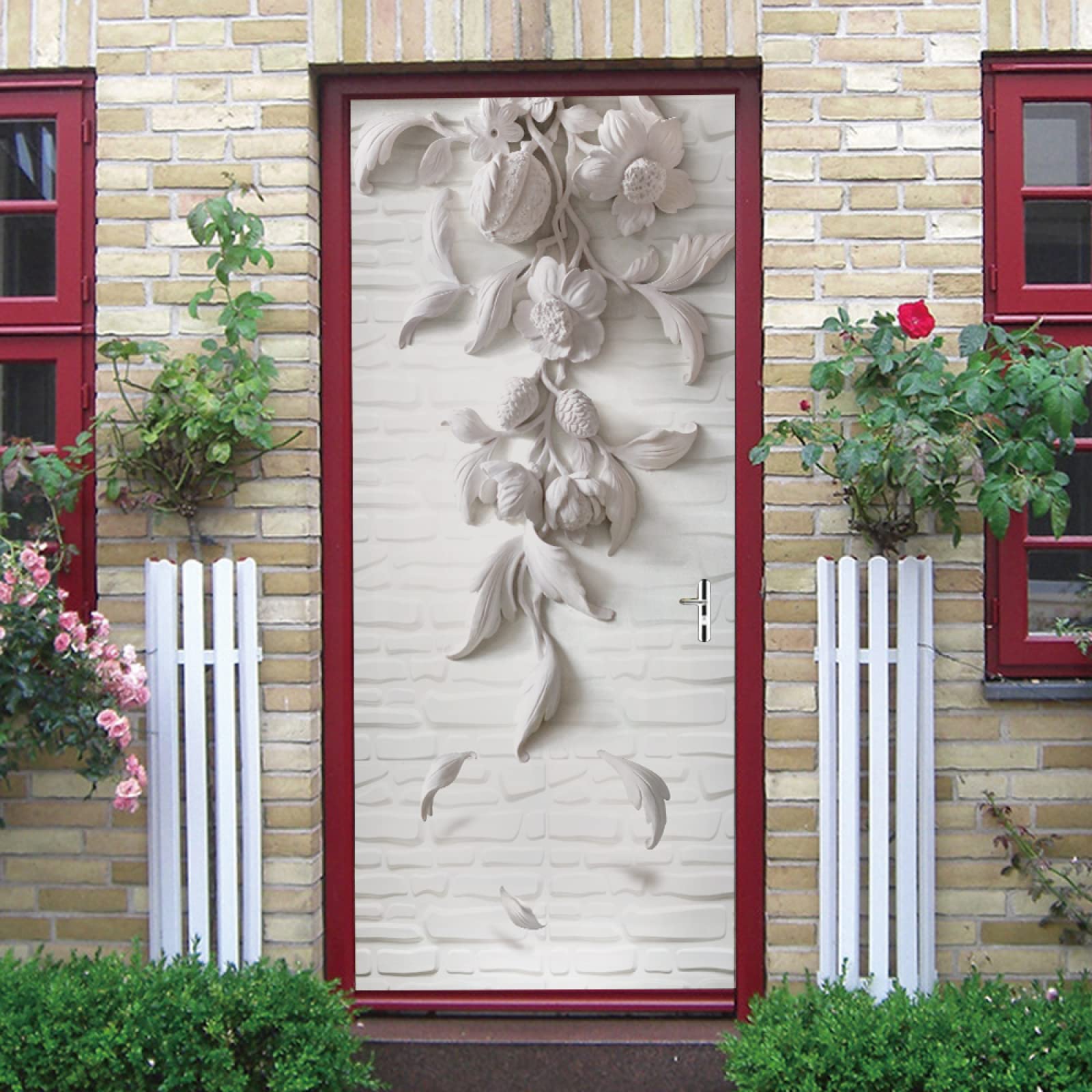 Stickers De Porte - Fleur D'Asie