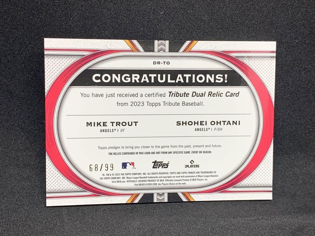 Amazon.co.jp: 大谷翔平 トラウト topps 2023 DUAL PATCH 99枚限定 