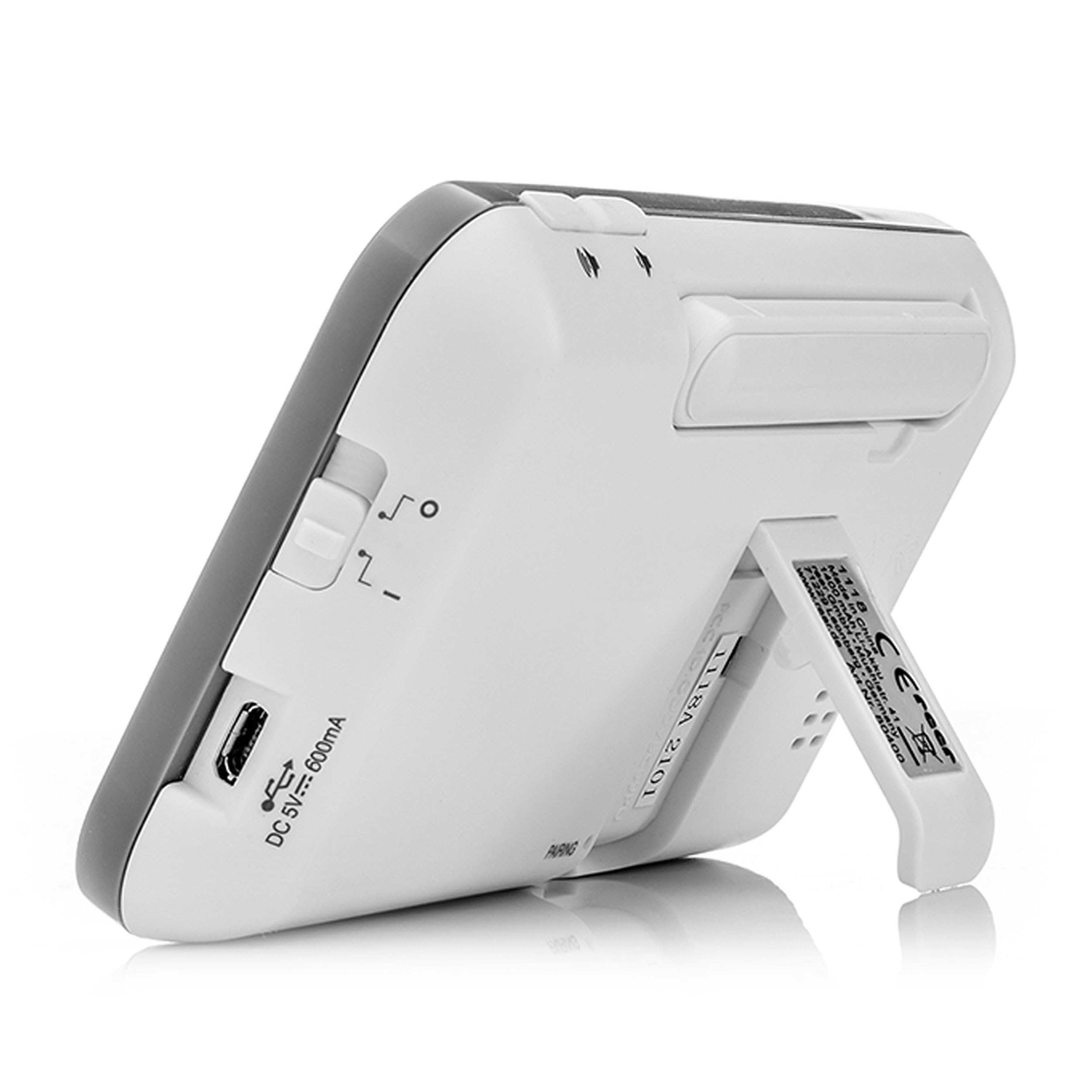 Reer Babycam L Babyphone Vidéo avec Écran Ecoute-Bébé TFT, Blanc, 4.3 Pouces, 1 Unité