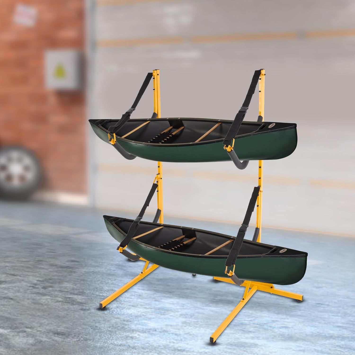 Double Kayak Storage Rack - 240 lbs Capacity - Free Standing Surfboard Storage Rack Storage Rack for Kayak Canoe Boat Paddle Board, Perfect for Indoor Outdoor or Garage(2 Pack)
