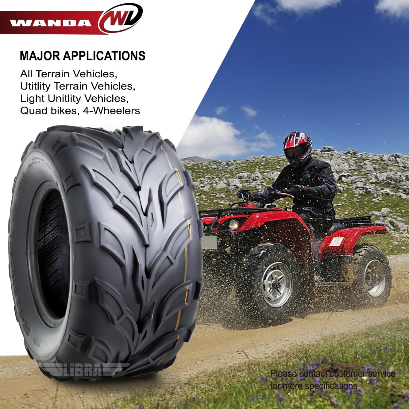 Amazon.com: WANDA 22x7-10 & 22x10-10 Full Set Yamaha