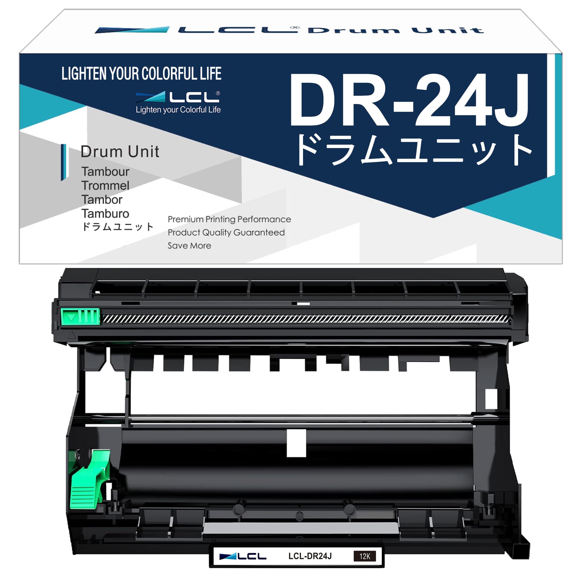LCL Brother用 ブラザー用 DR24J DR-24J 12000枚 (1パック ブラック) 互換ドラムユニット 対応機種:Brother HL-L2375DW HL-L2370DN HL-L2330D MFC-L2750DW MFC-L2730DN DCP-L2550DW DCP-L2535D FAX-L2710DN