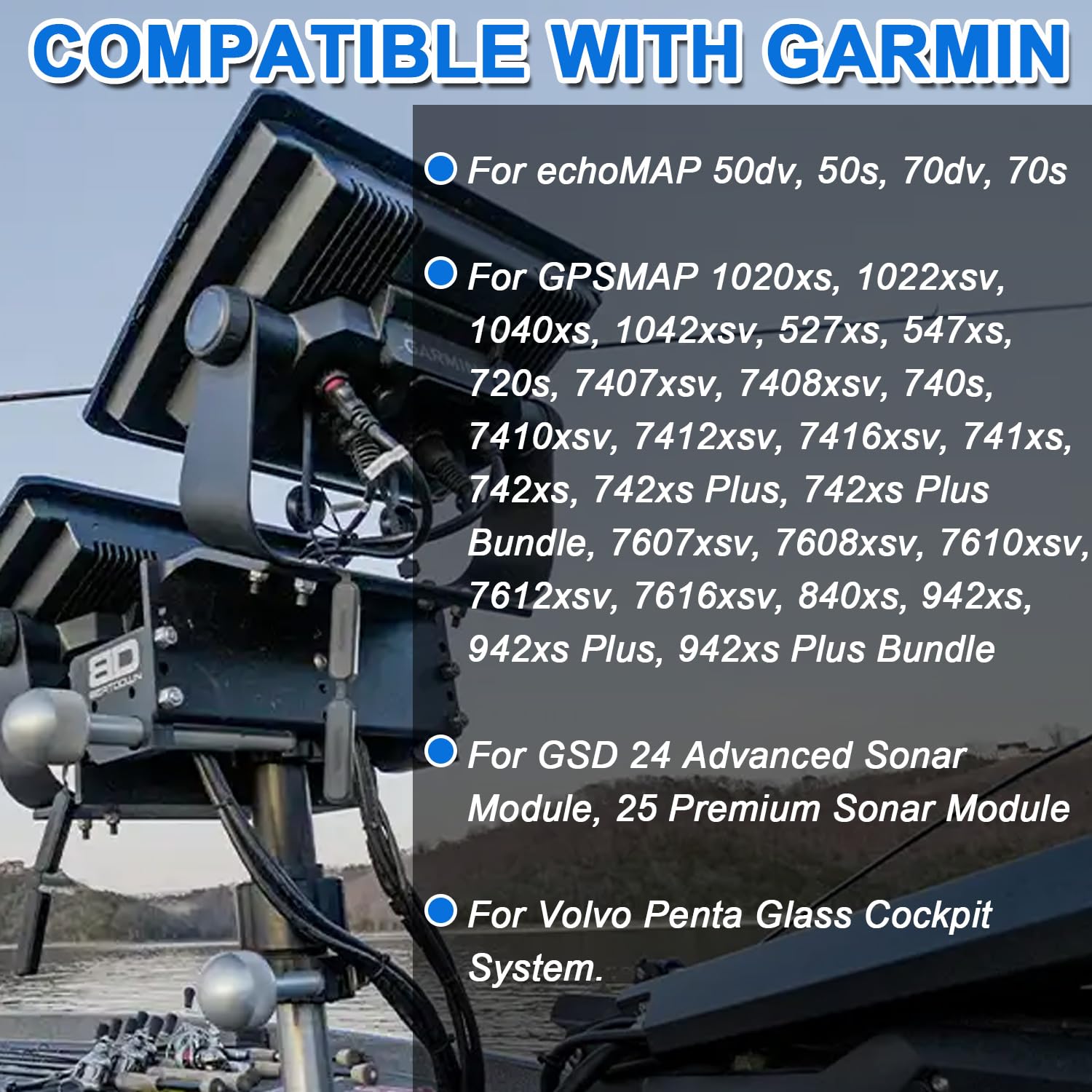 010-11613-00 Adaptateur 8 broches femelle vers bloc de fil pour Garmin echoMAP 50dv, 50s, 70dv, 70s, pour GPSMAP 1020x, 1022xsv, 1040xs