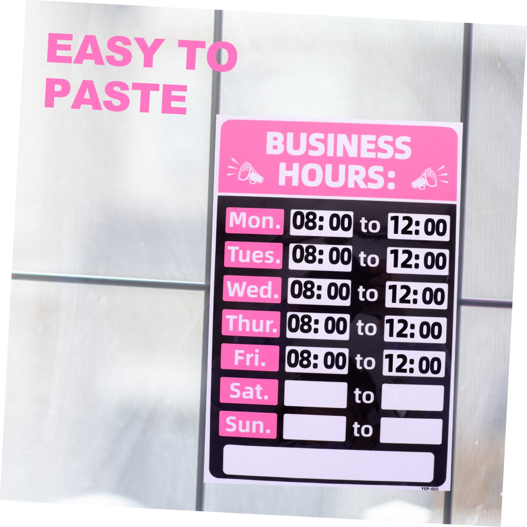 MAGICLULU 10pièces Panneau Heures Ouverture Réversible Pvc Pour Magasins Restaurants Et Cafés Signe Facile à Installer Retirer