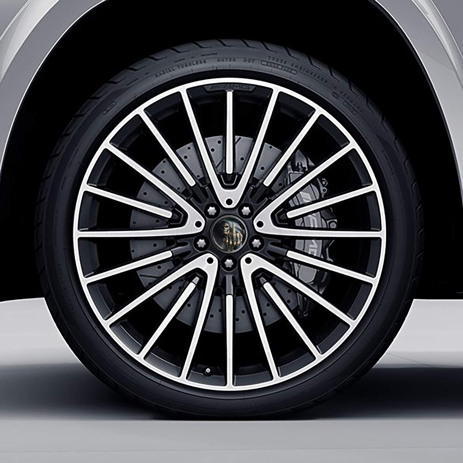 4 TAPPI COPRIMOZZO Mercedes AMG Classe A B C CLS CLA Cerchi In Lega - Foto 10