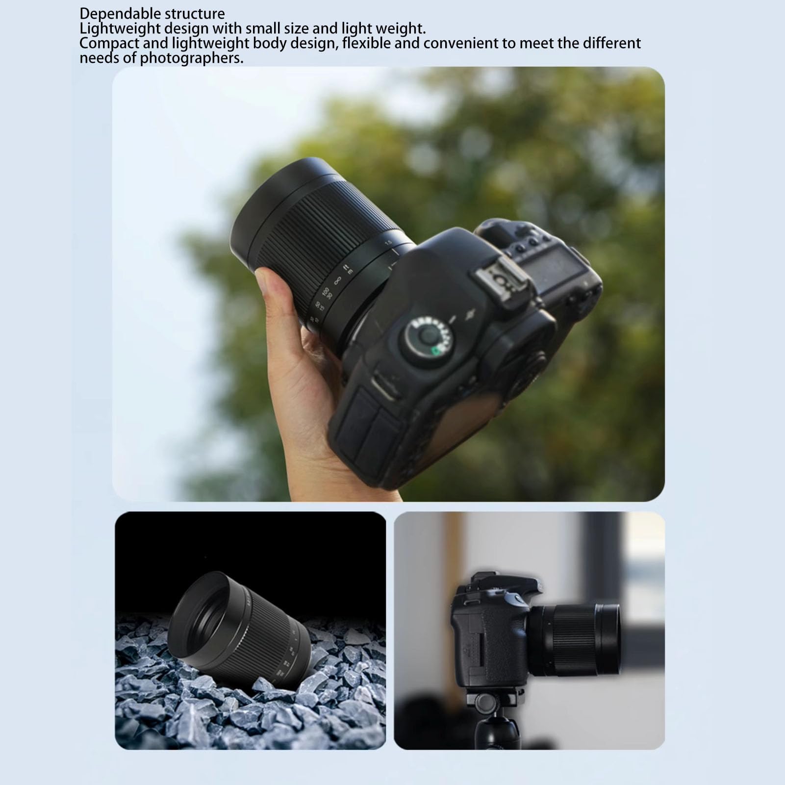 Akozon Obiektyw Refleksyjny Pasuje do D850 D810 D780 Z Mocowaniem Z Aparat Bezlusterkowy Szkło Optyczne ze Stopu Aluminium 240mm F5.6 Pełnoklatkowy Obiektyw Refleksyjny MF