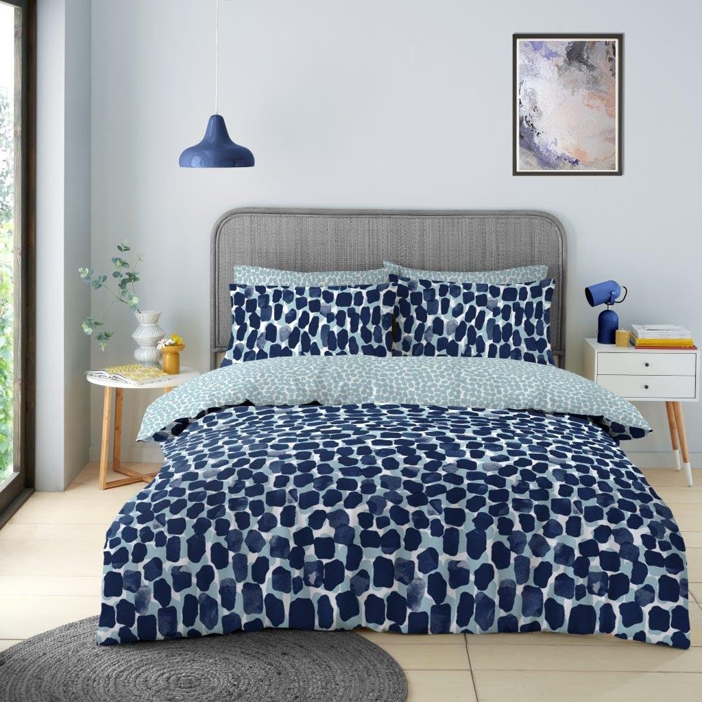 GC GAVENO CAVAILIA Double Duvet Cover - Reversible Bedding Quilt Covers Double Bed Sets - Breathable Comforter Bed Set (200 X 200Cm) With Pillow Cases - Soft Linen