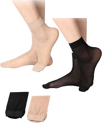 20 Pairs Sheer Ankle Sock Lady Nylon Socks for Women Ankle High Sock
