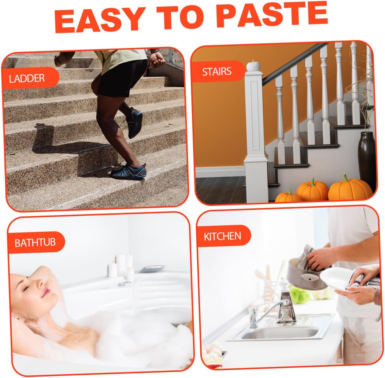 Anti-slip Abrasive Tape 10cm X 5m Waterproof Wear-resistant Non-skid Strip for Stairs Floor and Bathtub Safety Protection