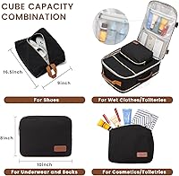 Vista 5 de LOVEVOOK Mochila de viaje para llevar a bordo, Mochilas de viaje