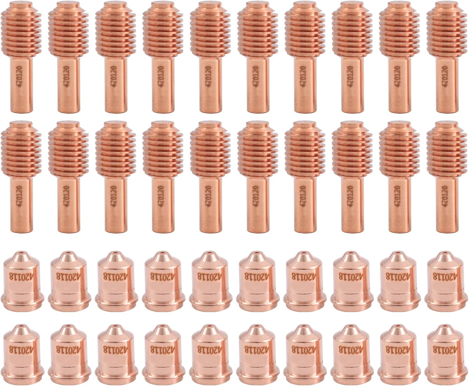 20Pcs 420120 Electrode 20Pcs 420118 Nozzle Tip Fit Hypertherm PMX 30XP Plasma Consumables