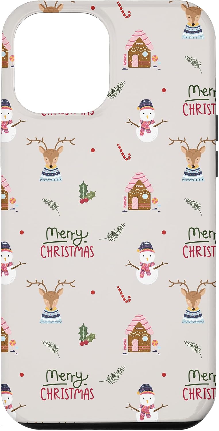 iPhone XR Gingerbread House Merry Christmas Cover Holiday Gift Phone Case