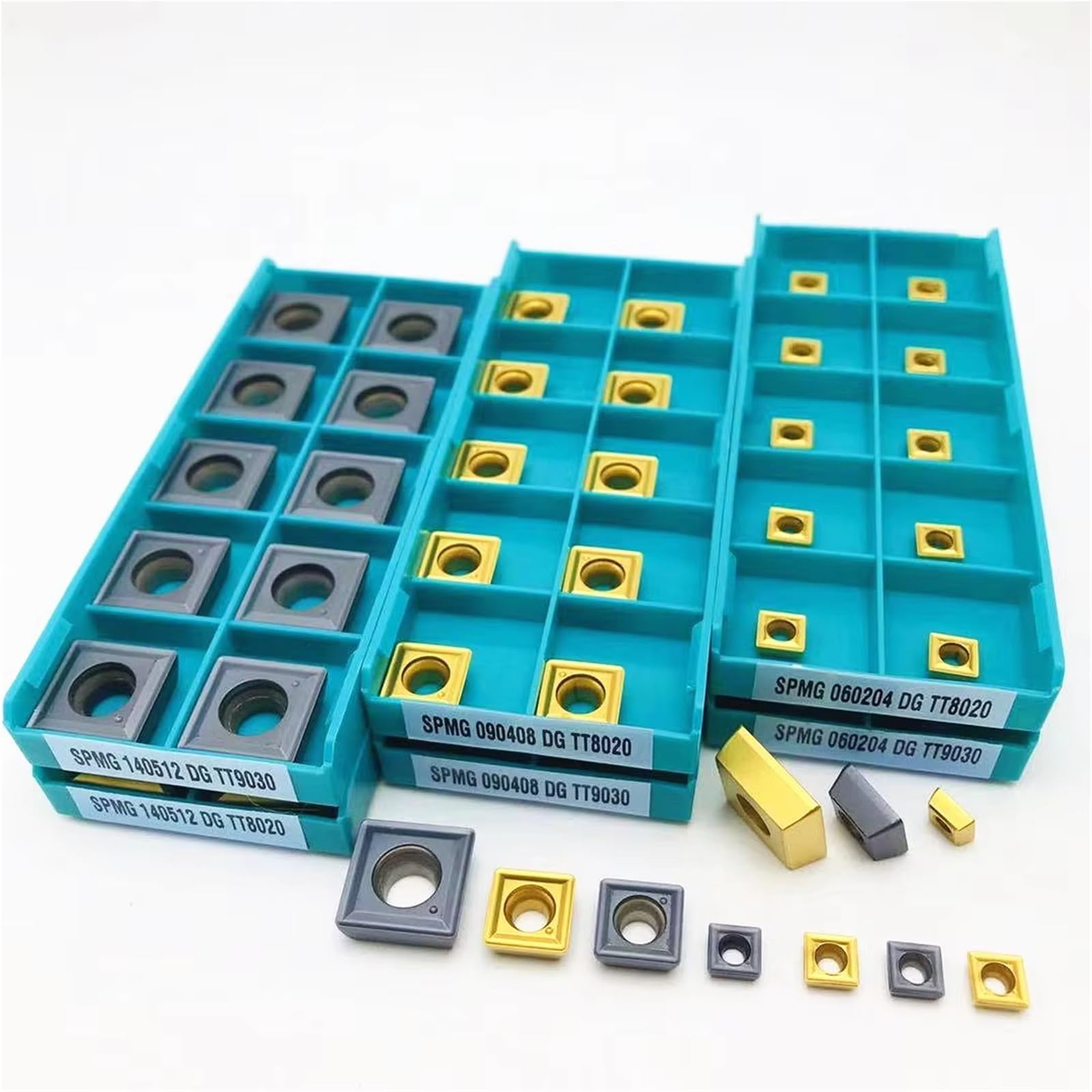 10 Piezas Para Portaherramientas Indexables De Taladro En U SPMG(SPMG050204 DG TT9030)