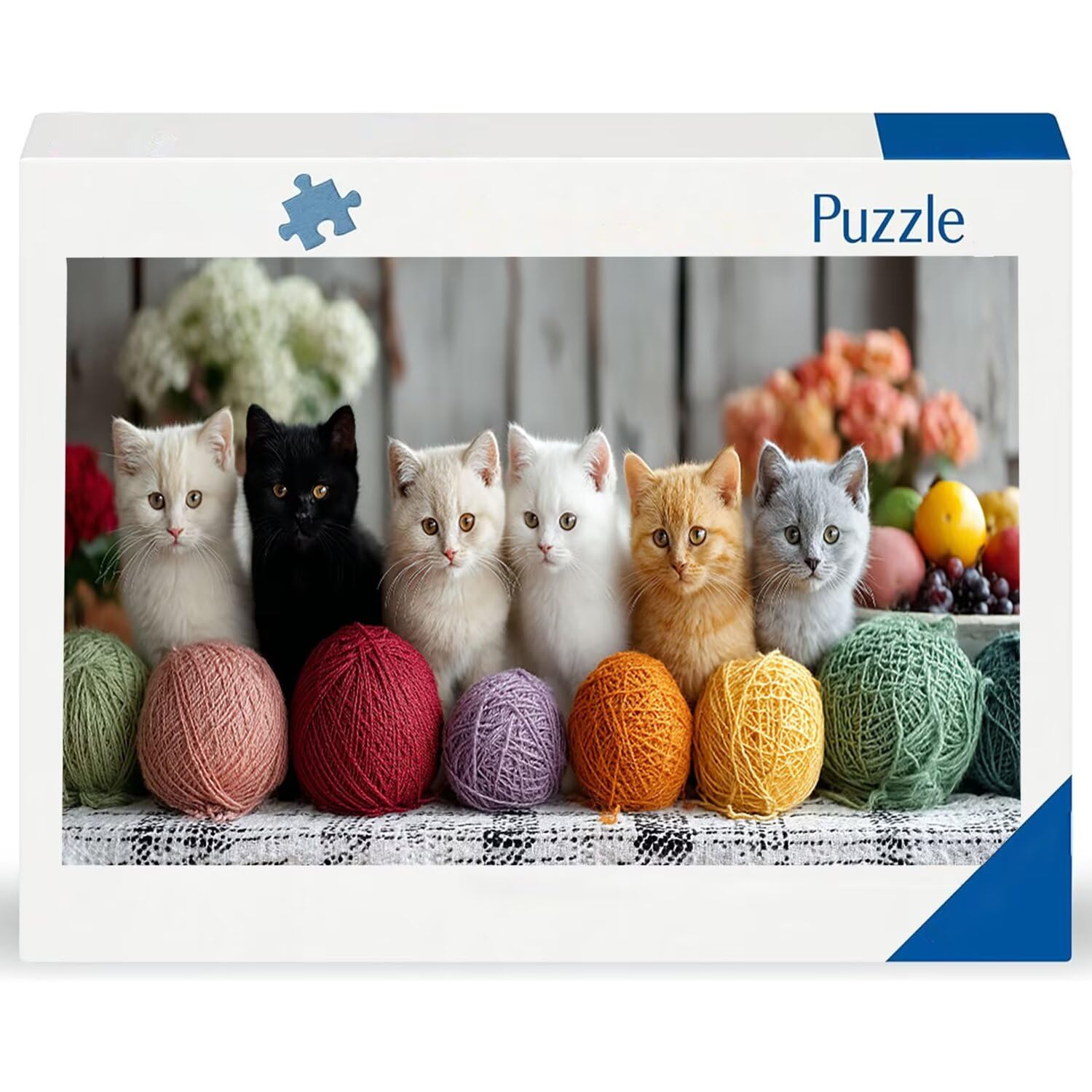 Puzzle dla dorosłych 1692 elementy, grupa wełny kota puzzle, trudne, wymagające, puzzle idealnie pasują, napis na plecach, prezent dla seniorów (179x31cm) v-665