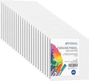 GOTIDEAL Lot De 28 Toiles Vierges Pour Peinture, Peinture