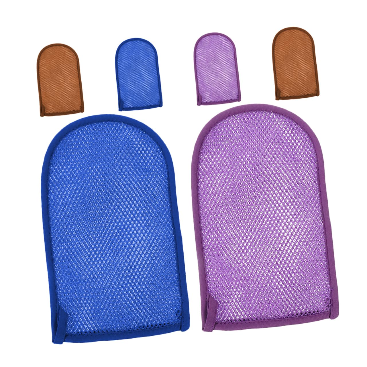 IWOWHERO 6Pcs Bathing Gloves Exfoliating Mitts and Gentle Skin Scrubbing Mittens for All Skin for Use