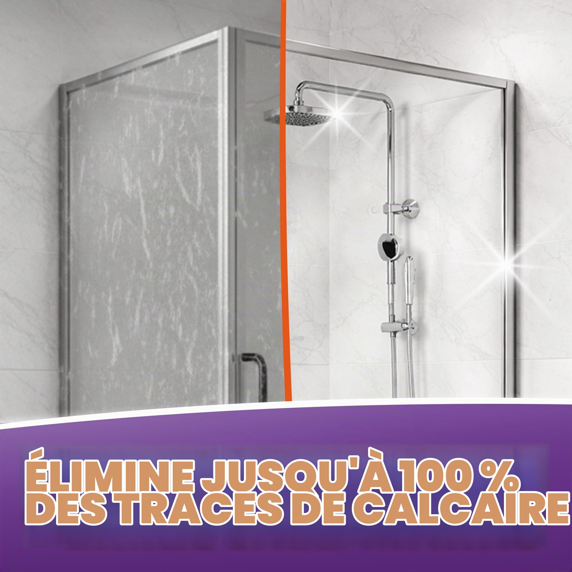 Cillit Bang Lot de 6 détartrants, 750 ml chacun, utilisation dans les douches, salles de bains, cuisine, élimine le calcaire, la saleté et la rouille