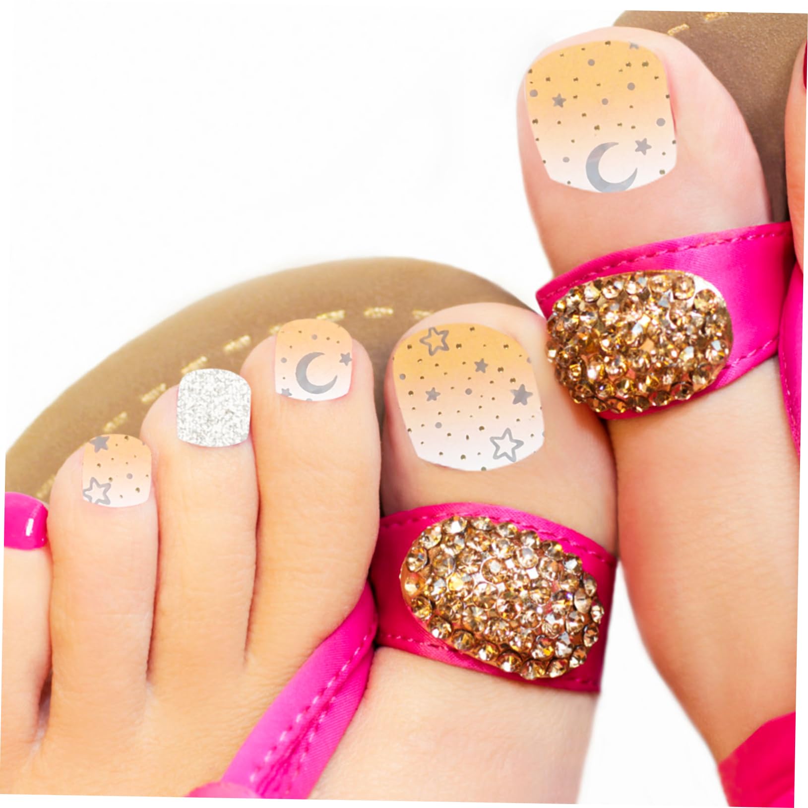 3 Juegos Pegatinas de Uñas de Gel para Decoración Incluye y para Bodas y Fiestas Diseño Elegante y Aplicación para Uñas de Manicura y Pedicura