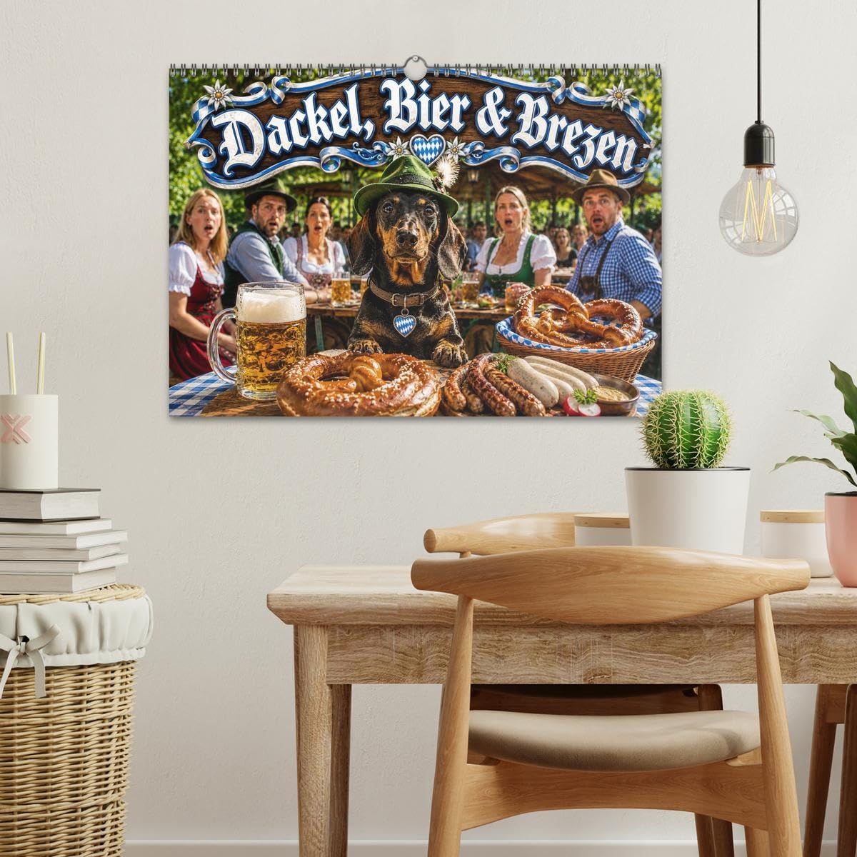 Calendrier 2027 · Teckels, bière et bretzels