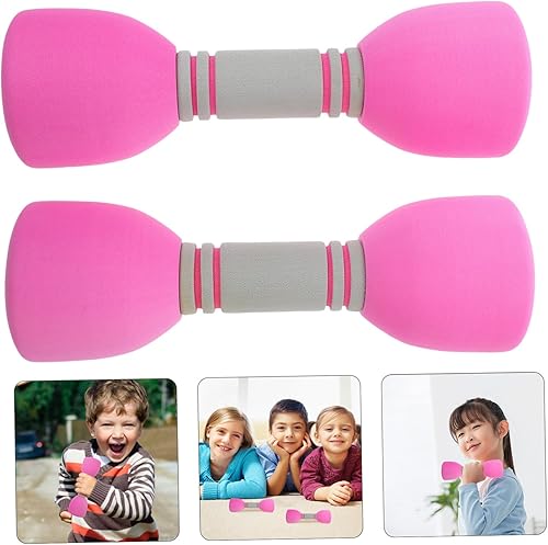 Miniatura 2 de 1 par de mancuernas suaves para niños, pesas pequeñas, juguete de gimnasia, juguete físico, 1 par