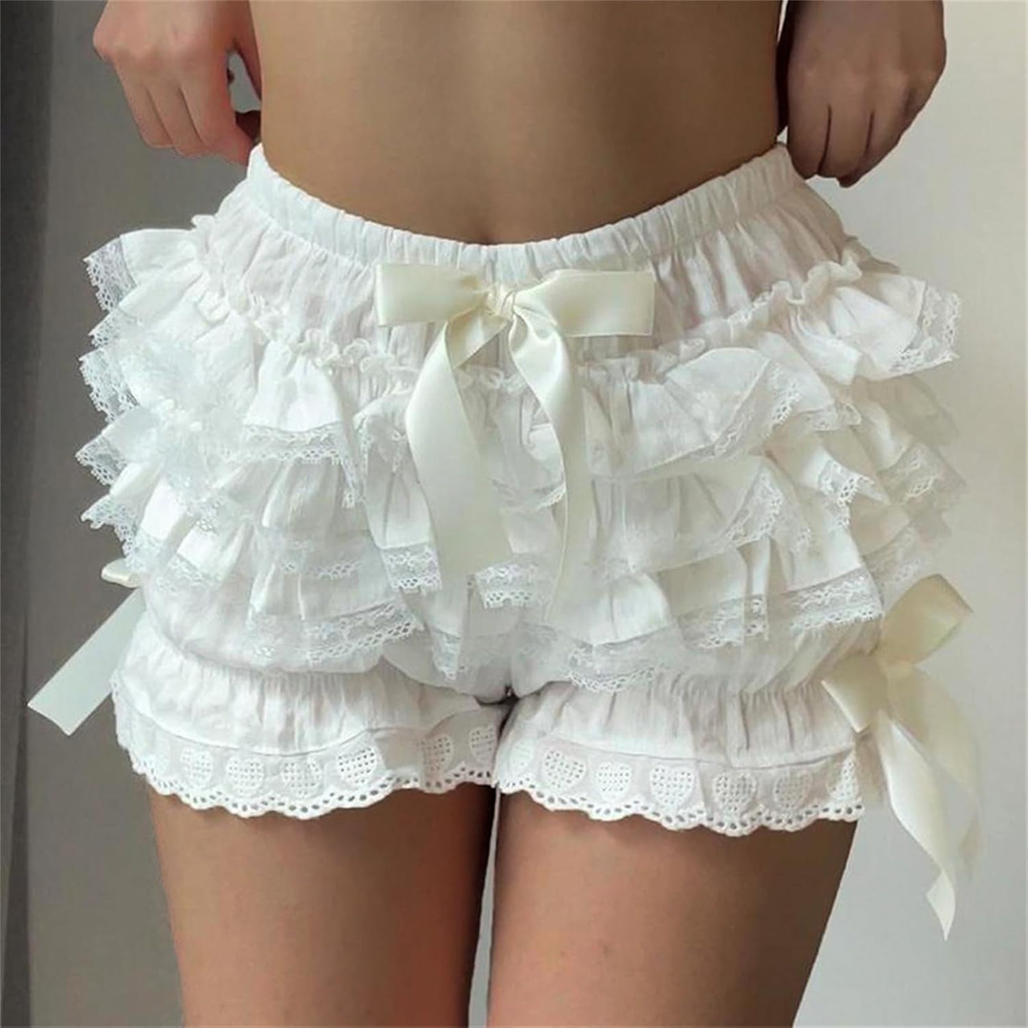 WYFC Women Lolita Bloomers Lace Mini Ruffle Shorts Y2k Shorts Sexy Boy Shorts Cute Shorts - Image 2