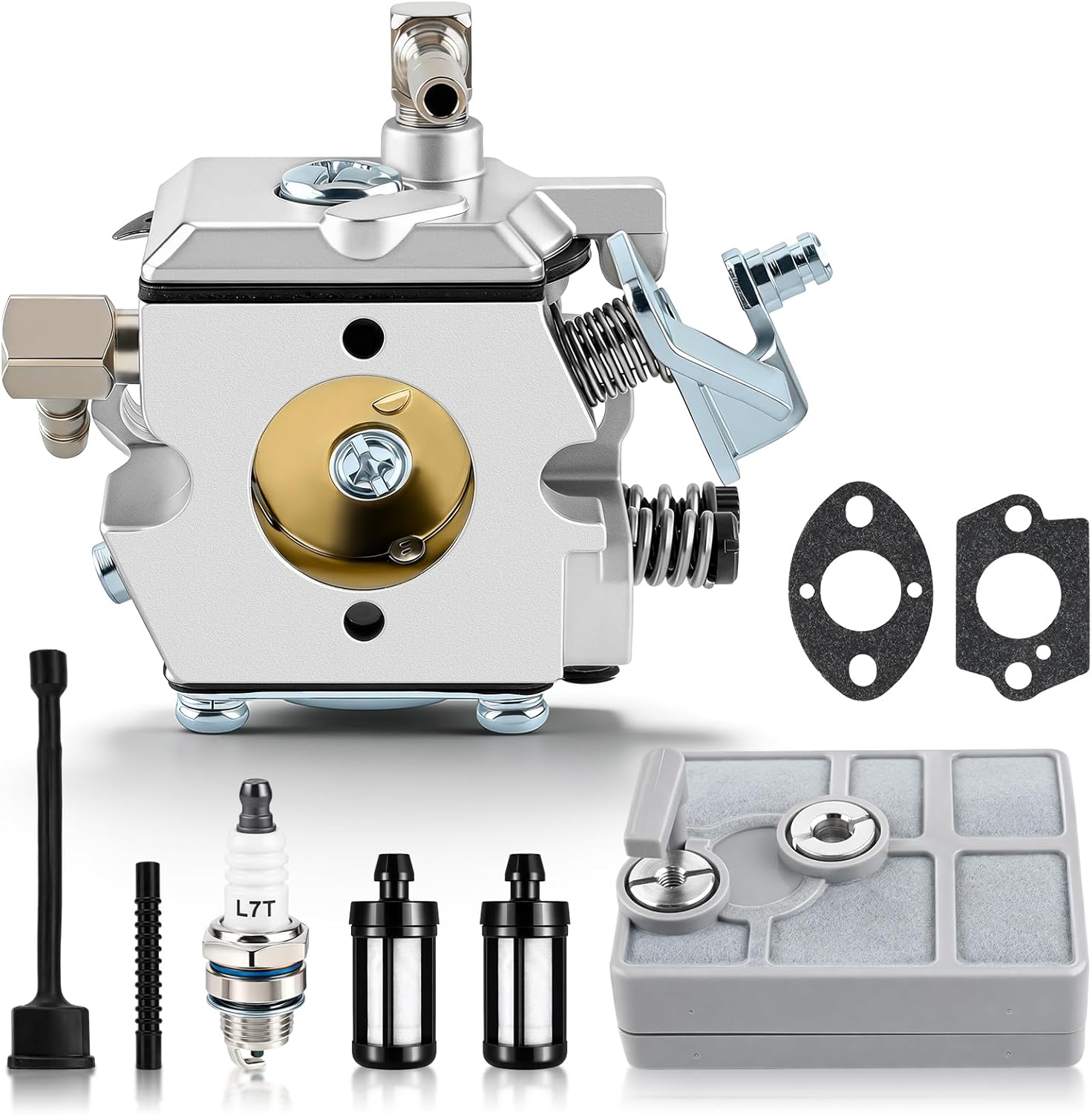 Carburetor 1113 120 1612, 1113 120 1603, 1113 120 1602 for Stihl 030 031 032 030AV 031AV 032AV Chainsaw Carb 11131201612 11131201603 11131201602 with Tune up Kit Air Filter Fuel Filter