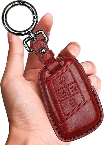 Miniatura 8 de Tukellen Funda de cuero para llavero Volkswagen compatible con VW Atlas Golf Alltrack Jetta Passat Tiguan Smart 4 botones 2018-2022 (rosa)