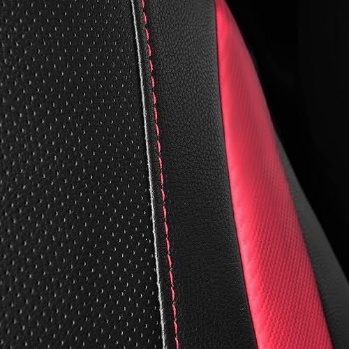 Miniatura 7 de Outlet Sporty - Funda universal para asiento de coche de piel de fibra de carbono, apta para SUV, camionetas, sedanes, camiones, compatible con