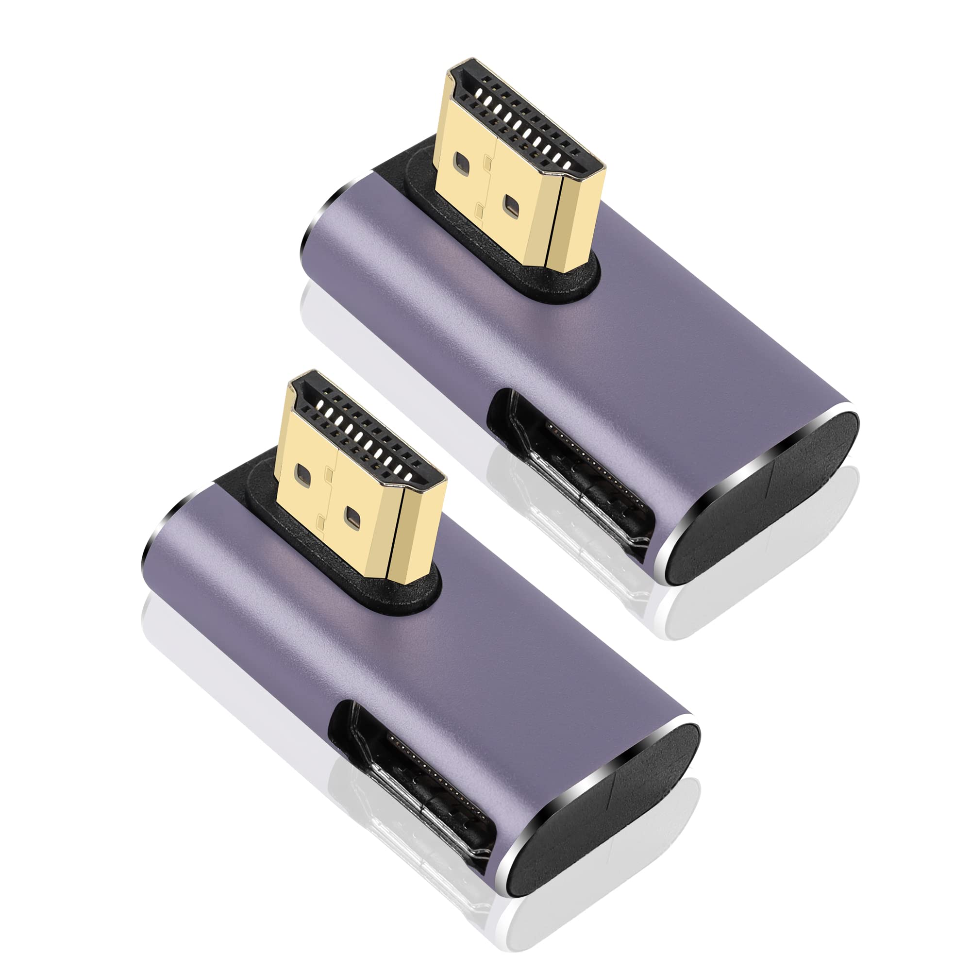 Adaptateur Mini HDMI Vers HDMI PNGKNYOCN - Pack De 2 | 4K 1080p | Connecteur Doré