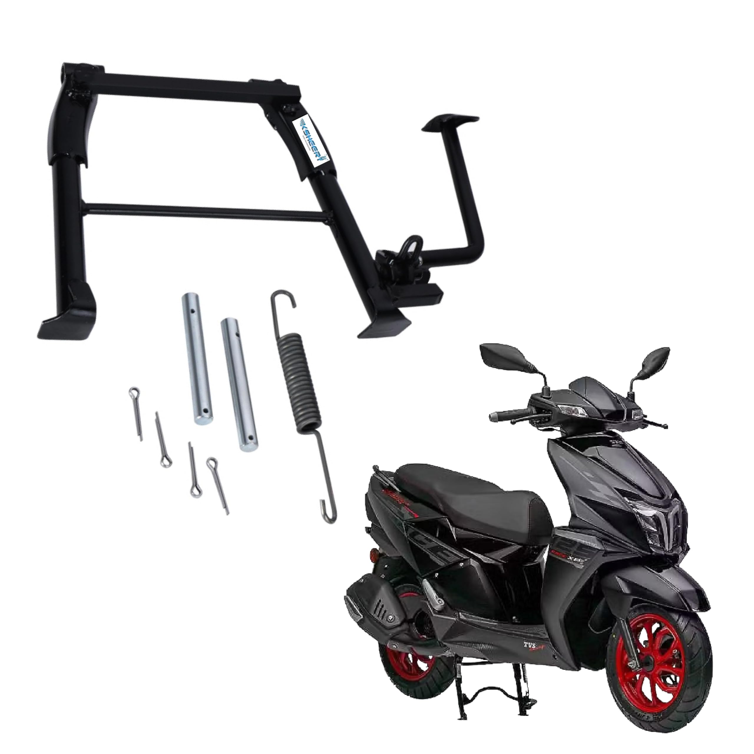 Ntorq 125 Centre Main Stand Compatible for Ntorq 125 Center Main Stand with Fiting Accessories (Set of 1)-image-17