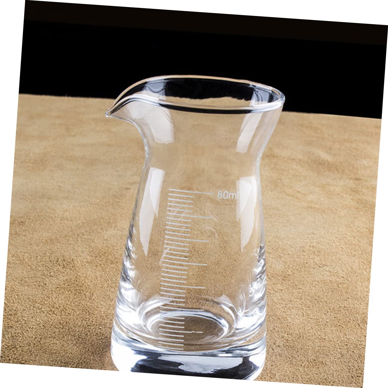 PRETYZOOM 6 Pezzi da 80 Ml di Bicchieri in per Miscelazione con Segni di Misurazione Accessorio da Bar per Birra Vodka Whisky