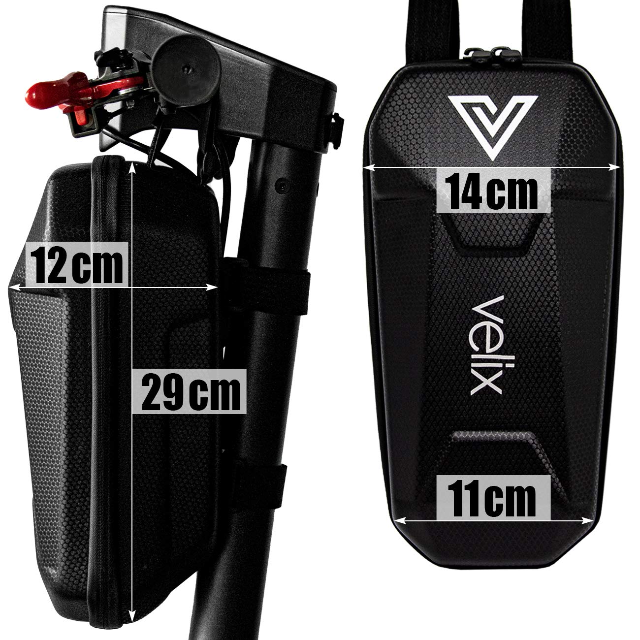 velix XXL Lenkertasche für Elektroroller - 3L Tasche für e-Roller e