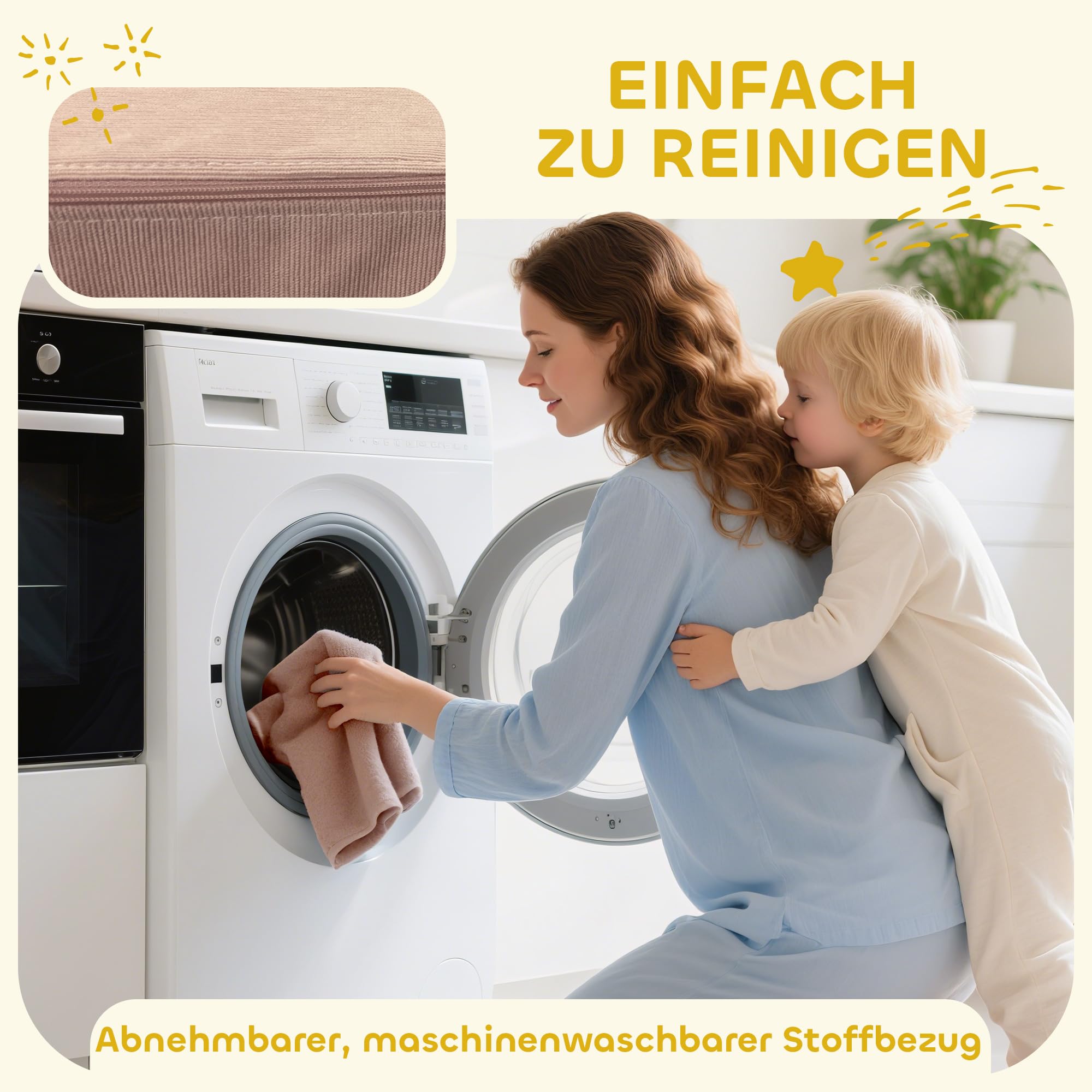 AIYAPLAY Schaumstoff Bausteine 12-TLG. Softbausteine Bausteinset Bunt | Kinder, mit Cord-Optik, Klettern, Großbausteine, Schaumstoff-Kletterblöcke, Bauklötze