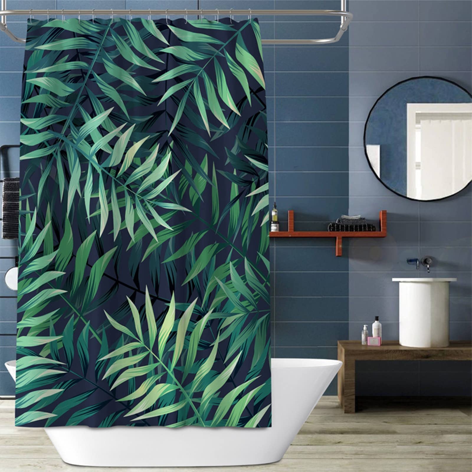 Rideau de douche anti-moisissure fini l'eau sur le sol avec KnSam 200x200