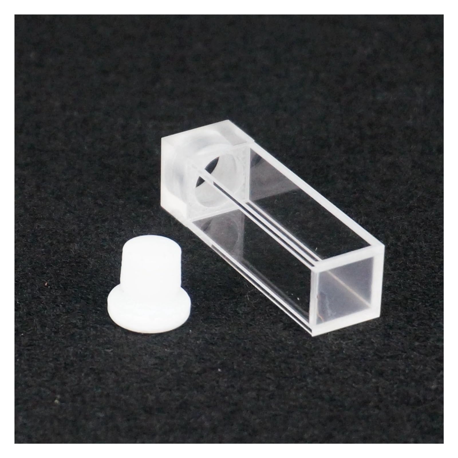 MENGKE Lab 3.5ml 10 Mm Path JGS1 Cubetas De Cuarzo Con Tapón