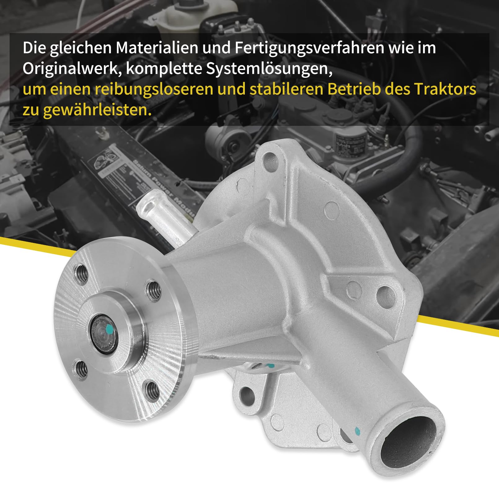 Wasserpumpe 15534-73030 15552-73030 kompatibel mit Kubota Motor D750 D850 D950 Traktor B1550E B1750D B1750E B1750HST B20 B2150D B2150HSD B2150HSE B9200HST B1550D B1550HST B1750HST