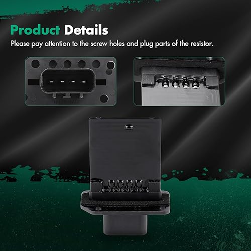 Miniatura 724 de SCITOO Resistencia de motor de ventilador HVAC para 2008-2013 para Chrysler 300/2008-2016 para Town & Country/2008-2010 para Dodge Charger/2008-2018