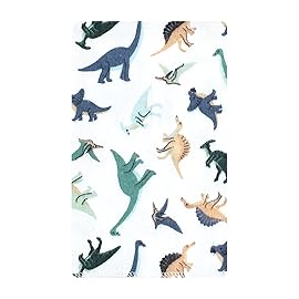 Hudson Baby Unisex Baby Cotton Flannel Burp Cloths 10-Pack, Dino Friends, One Size