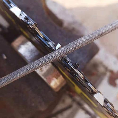 Miniatura 4 de yangsense Lima de motosierra duradera de alta dureza, resistente al desgaste, afilador de sierra de cadena de 532 pulgadas, 3 piezas redondas para