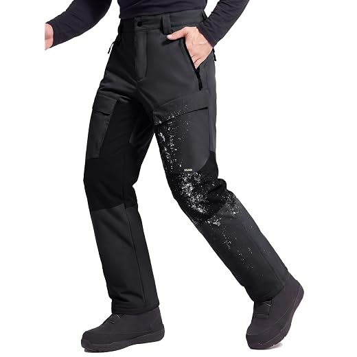 FREE SOLDIER Men's Thermal Insulated Ski Pants