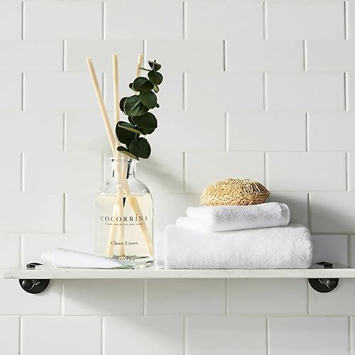 Miniatura 7 de COCORRÍNA Juego de 3 difusores de varillas de eucalipto, eucalipto y musgo, lino limpio, aromas de niebla oceánica, 1.7 onzas líquidas cada uno,