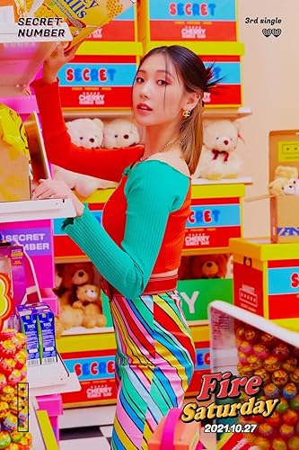 Miniatura 4 de Número Secreto Fuego Sábado 3er Álbum Individual Normal Tipo B CD+1p Póster+Libro de Foto+Tazo+Letrero de Puerta+1p Pegatina+2p PhotoCard+Mensaje