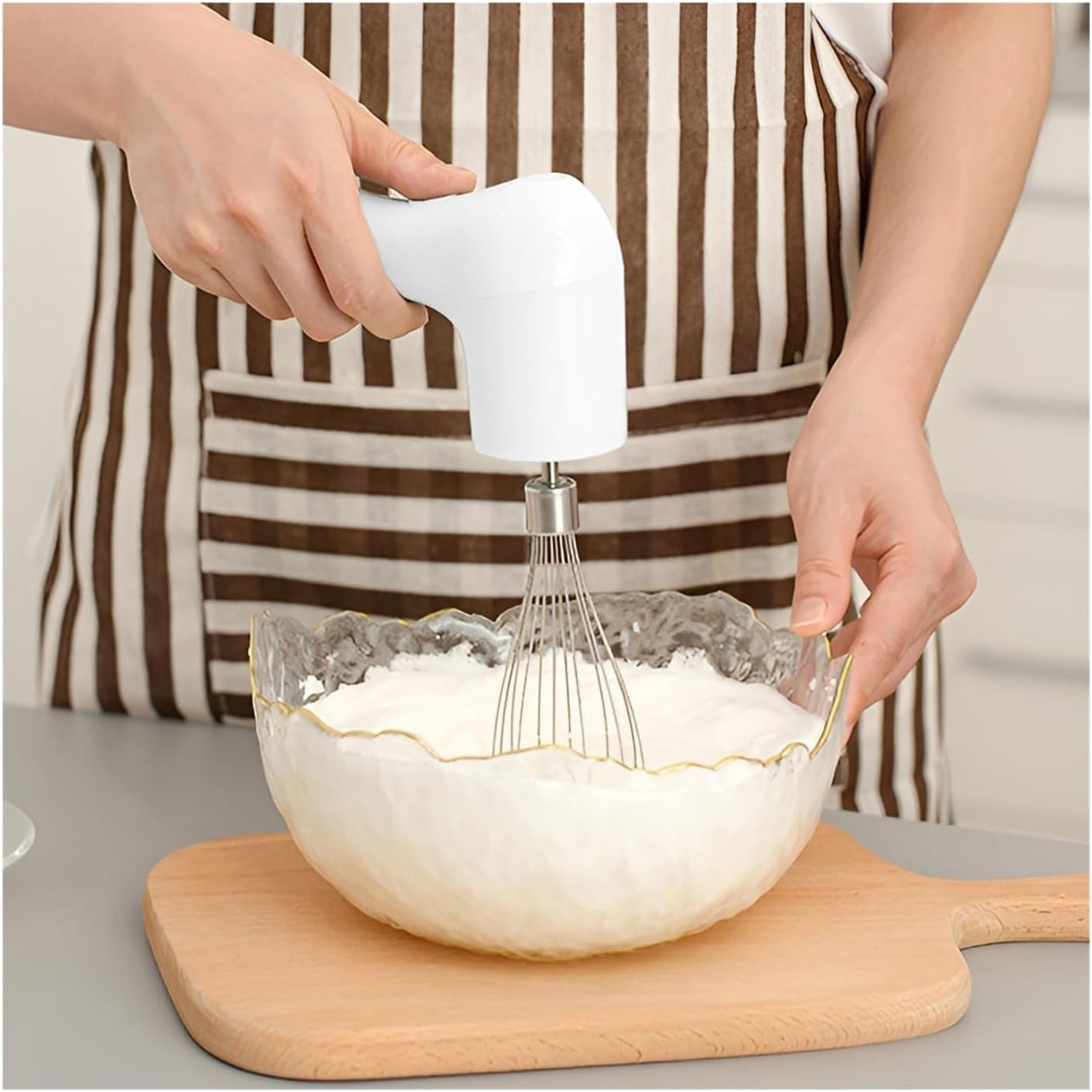 Portable Electric Food Mixer, for Baking, Cake, Cream, Eggs, Pancakes – Compact Kitchen Tool for Home & Travel
