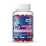 Mommy\'s Bliss Kids Elderberry Gummies, Supports Immunity with Black Elderberry, Zinc & Vitamin C, Gluten Free & Vegan, Age 2 Years+ (60 Count)