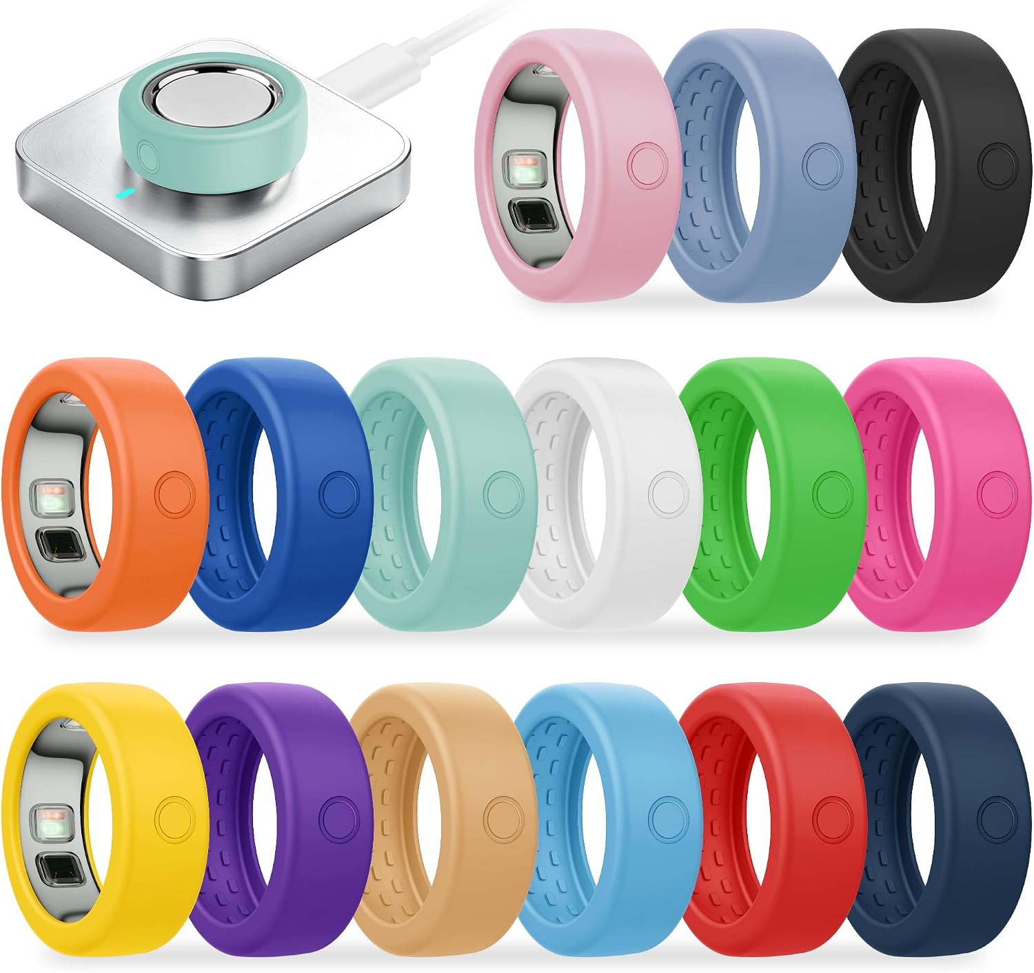 15 Pack Cover Compatible with Oura Ring 5 for Working Out Gym