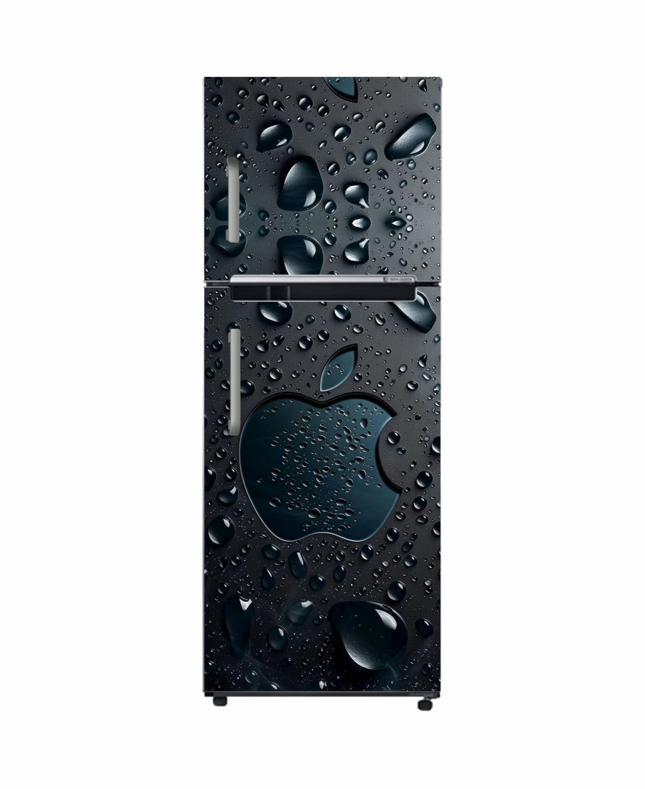 Fridges Door Sticker Refrigerator Door Sticker, Double Door Vinyl Decals, Self Adhesive, 24 x 60 inch (Black)-image-30
